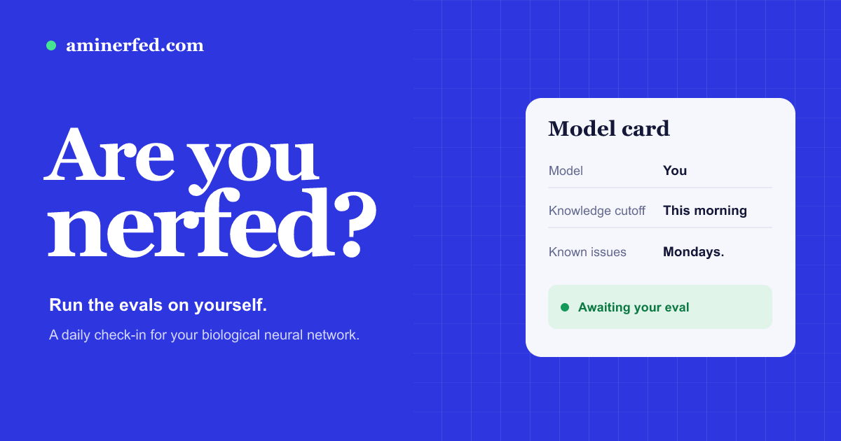 I made AI-style benchmarks for humans, complete with a status page for your brain